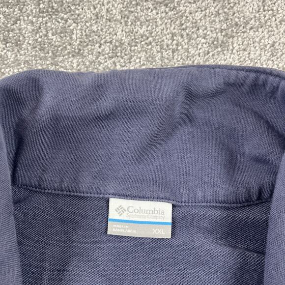 Columbia Sweatshirt Womens XXL 1/4 Zip Pullover Pocket Blue Outdoors - Picture 4 of 15